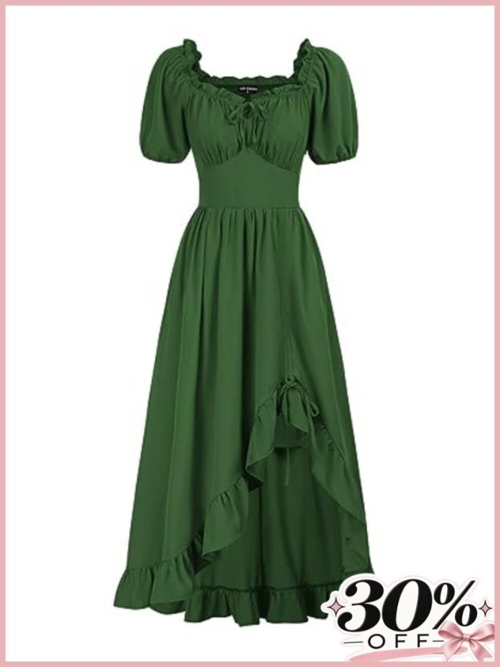 Women's Corset Renaissance Dress Victorian Costume High Low